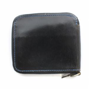 GLENROYAL HANDMADE IN SCOTLAND 財布 二つ折り ラウンドファスナー レザー 黒 ブラック