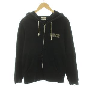 WACKO MARIA パーカー スウェット ジップアップ 長袖 スカル バックプリント L 黒 ブラック