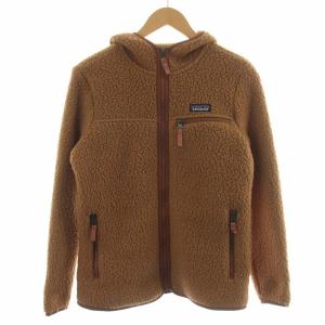 19AW Retro Pile Hoodie レトロ パイル フーディ フリースジャケット ジップアップ ボア XS 茶色