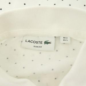 LACOSTE SHORT SLEEVES ポロシャツ 半袖 ドット 近年モデル FR3 白 ホワイト