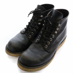 RED WING 8165 羽タグ ワークブーツ ショート レザー 8 26cm 黒 ブラック