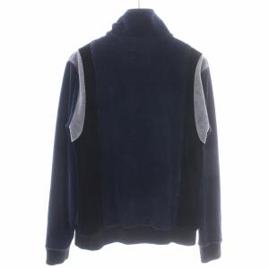 WTAPS トラックジャケット ブルゾン ベロア 切替 ジップアップ M 青 ブルー