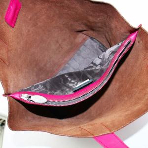 FURLA トートバッグ ハンドバッグ レザー ロゴ ピンク