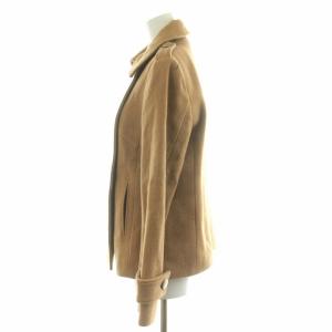 Lois CRAYON Pコート ピーコート ダブル 2B ウール 裏地総柄 国旗柄 M 茶色 ブラウン 14001808