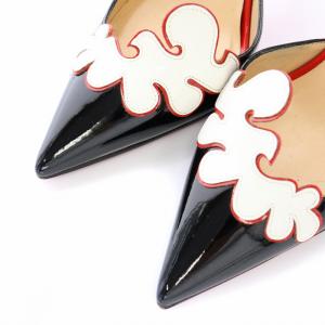 Christian Louboutin パンプス ヒール レザー 37 24cm 黒 ブラック
