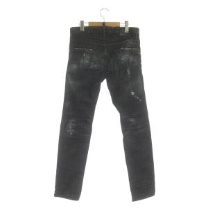DSQUARED2 20AW COOL GUY JEAN デニムパンツ ジーンズ ボタンフライ テーパード ダメージ加工 ストレッチ 44 黒