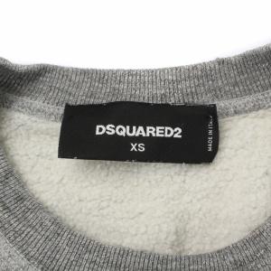 DSQUARED2 スウェット トレーナー 長袖 ロゴプリント ラグランスリーブ XS グレー