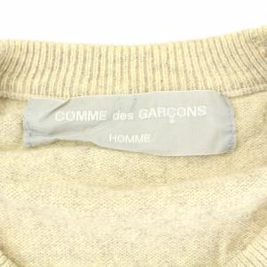 COMME des GARCONS HOMME ヴィンテージ AD1991 90’S ニット セーター クルーネック ウール 長袖 アイボリー