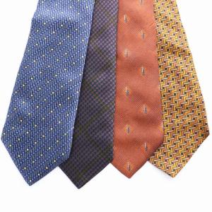 ヴァレンティノ サンローラン ブランドネクタイ 4点セット まとめ売り 総柄