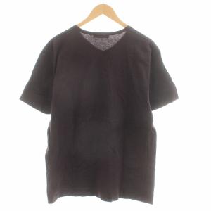 STONE ISLAND Tシャツ カットソー Vネック 半袖 ロゴ L 茶色 ブラウン 681522457