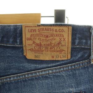 Levi's W32L36 502XX デニムパンツ ジーンズ ストレート 赤耳 ビッグE TALONジップ 
