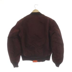 ALPHA INDUSTRIES MA-1 フライトジャケット ブルゾン ナイロン USA製 MIL-J-82790J M ボルドー