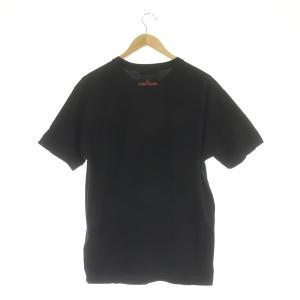 STONE ISLAND Tシャツ 半袖 クルーネック プリント L 黒 ブラック 70152NS84