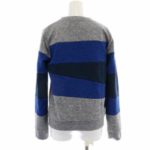 STUSSY セットアップ スウェット 長袖 タイトスカート ウエストゴム S 青 ブルー 紺 ネイビー グレー