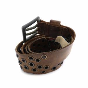 DIESEL ベルト レザー ハトメ 茶 ブラウン