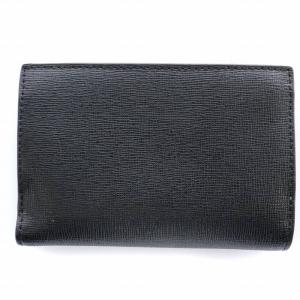 FURLA 三つ折り財布 ウォレット フェイクレザー 黒 ブラック