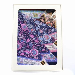 YVES SAINT LAURENT ハンカチ スカーフ 5点セット 花柄 マルチカラー