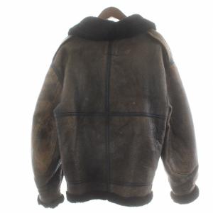 AVIREX AC-17755 ヴィンテージ B-3 フライトジャケット ムートン ボア L ブラウン