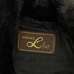 SAGA MINK ELEGANCE L fur 金サガ ミンクファーコート ロング  F ブラック