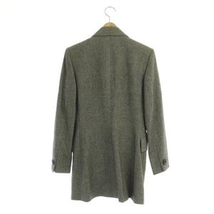 YVES SAINT LAURENT テーラードジャケット 3B ロング ウール 総裏地 9A3 グレー