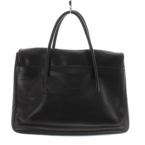 Longchamp ハンドバック トートバッグ レザー ロゴ 黒 ブラック