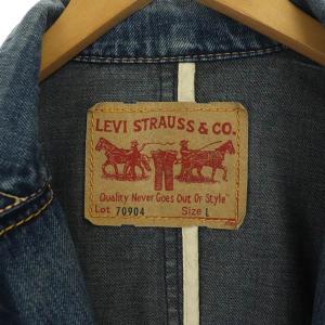 Levi's 70904-10 デニムジャケット ダメージ加工 L 青