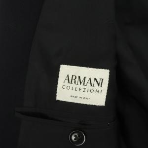 ARMANI COLLEZIONI テーラードジャケット 2B 総裏地 シャドウストライプ 54 紺 ネイビー