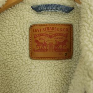 Levi's 3rd デニムジャケット ボア S ブルー
