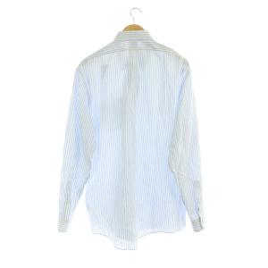 Brooks Brothers ボタンダウンシャツ 長袖 ストライプ コットン XL 青 ブルー