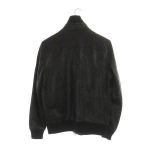 EDIFICE ライダースジャケット シングル レザージャケット ラムレザー 38 黒 ブラック