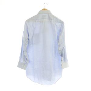 LANVIN ワイシャツ カッターシャツ 長袖 ストライプ 40 青 ブルー