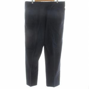 ARMANI COLLEZIONI パンツ スラックス ウール ジップフライ 大きいサイズ 54 XL 紺 ネイビー