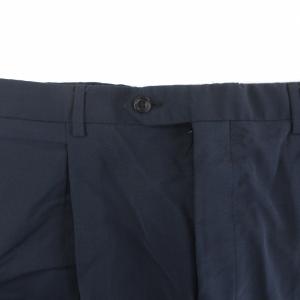 ARMANI COLLEZIONI パンツ スラックス ウール ジップフライ 大きいサイズ 54 XL 紺 ネイビー