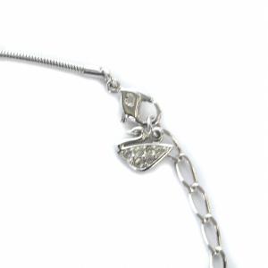 SWAROVSKI ネックレス クロス ビジュー ラインストーン トップ シルバー色 マルチカラー