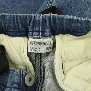 GRAMiCCi クライミングパンツ デニム テーパード ナロー ストレッチ S 青 ブルー