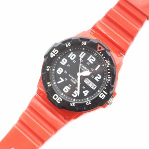 CASIO ダイバールック 腕時計 ウォッチ クオーツ アナログ カレンダー付き スポーツウォッチ 海外モデル ラバーバンド 黒 ブラック