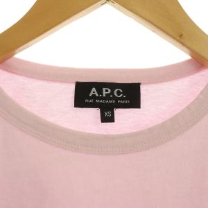 A.P.C. Tシャツ 半袖 コットン クルーネック XS ピンク
