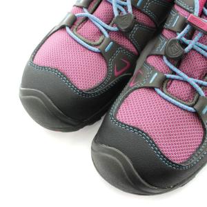 KEEN オークリッジ WP トレッキングシューズ ウォータープルーフ スニーカー US5 23.5cm 黒 ブラック ピンク 1015187