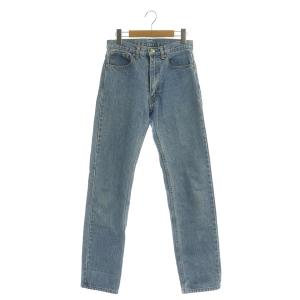 デニムパンツ ジーンズ スリム テーパード ヴィンテージ 7 青 ブルー