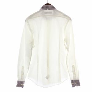ETRO クレリックシャツ 長袖 S 白 ホワイト