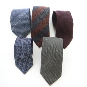 シップス SHIPS ロダ RODA ネクタイ 5点セット まとめ売り 総柄 シルク ウール 紺 赤 レッド ネイビー グレー
