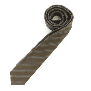 ネクタイ シルク混 レジメンタル ストライプ ナロー ラメ イタリア製 紺 ネイビー