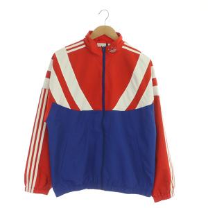 アウタートラックトップ BALANTA TRACK TOP ナイロンジャケット ブルゾン ジップアップ L 赤 青 ブルー