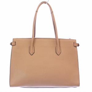 FURLA トートバッグ レザー ロゴ オープントップ ピンク