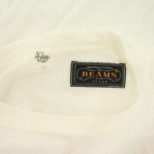 BEAMS Tシャツ カットソー 半袖 クルーネック 胸ポケット 38 白 ホワイト