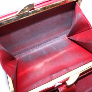 LOUIS VUITTON ヴェルニ ポルトフォイユ ヴィエノワ 財布 二つ折り エナメル がま口 モノグラム ロゴ スナップボタン 赤 レッド