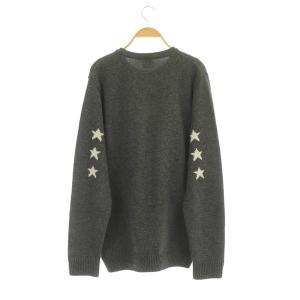 Carhartt WIP ニット セーター 長袖 クルーネック ロゴ ウール混 M グレー