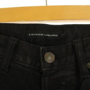 LOUNGE LIZARD パンツ デニム ジーンズ スリム スキニー ボタンフライ 1 黒 ブラック