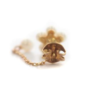 mimi&roger ピアス パール K18YG フラワーモチーフ ピンクゴールド色