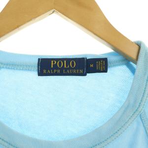 POLO RALPH LAUREN スウェットシャツ カットソー トレーナー 長袖 M 水色 ライトブルー